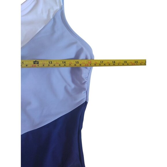 Cupshe Womens One-Shoulder Colorblock Swimsuit With Adjustable Strap Size L NWT. - Picture 6 of 7